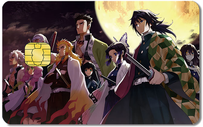 Demon Slayer Credit Card Sticker #145