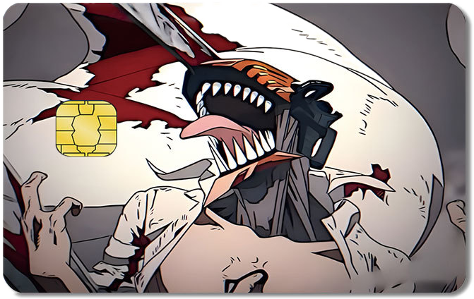 Chainsaw Man Credit Card Sticker #149