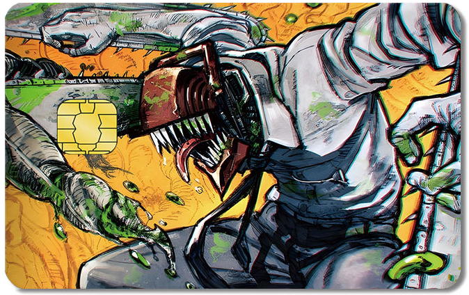 Chainsaw Man Credit Card Sticker #150