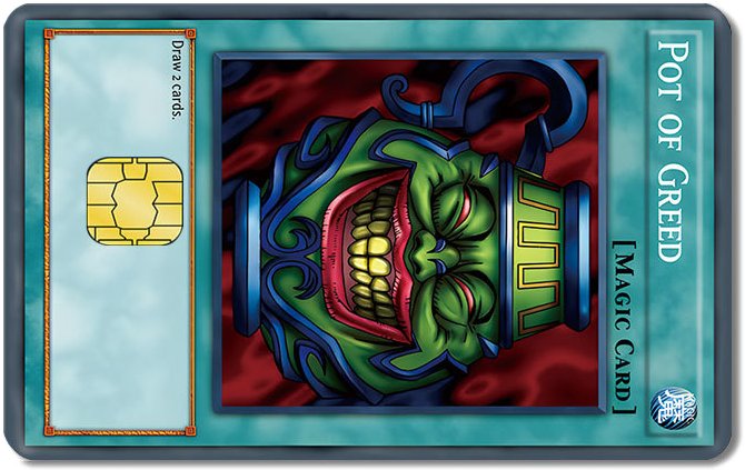 Yu-Gi-Oh! Credit Card Sticker #154
