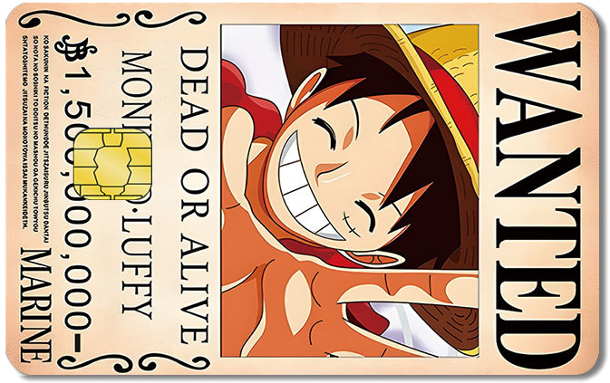 One Piece Credit Card Sticker #158