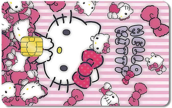Hello Kitty Credit Card Sticker #166