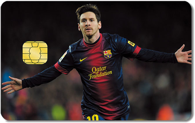 Football Credit Card Sticker #170