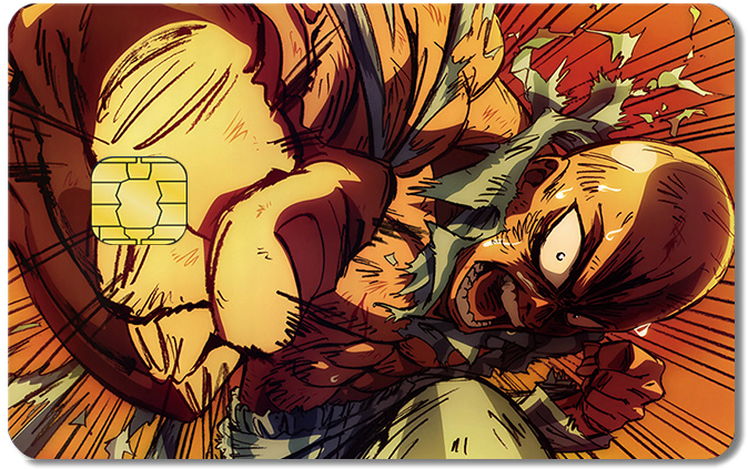 One Punch Man Credit Card Sticker #184