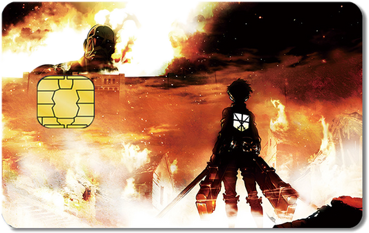 Attack on Titan Credit Card Sticker #241
