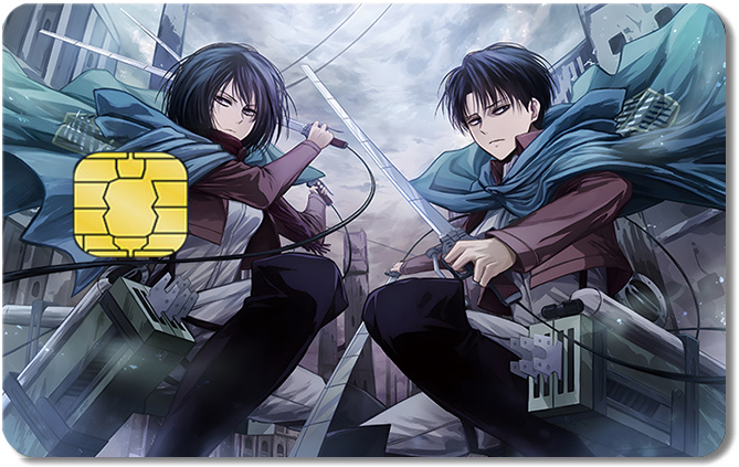 Attack on Titan Credit Card Sticker #243