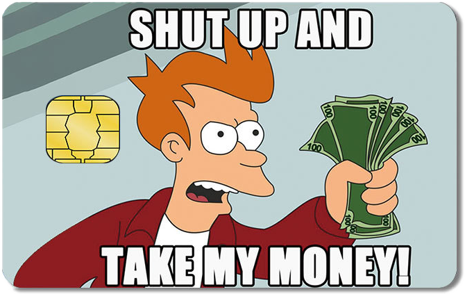 Meme Credit Card Sticker #15