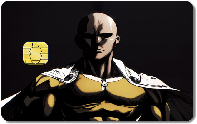 One Punch Man Credit Card Sticker #260