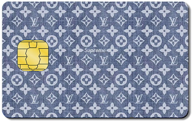Designer Credit Card Sticker #3