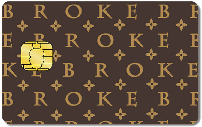 Designer Credit Card Sticker #20