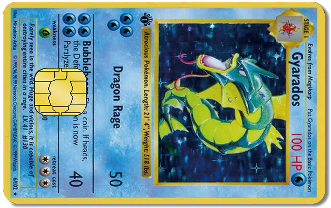 Pokémon Credit Card Sticker #54