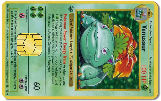 Pokémon Credit Card Sticker #55