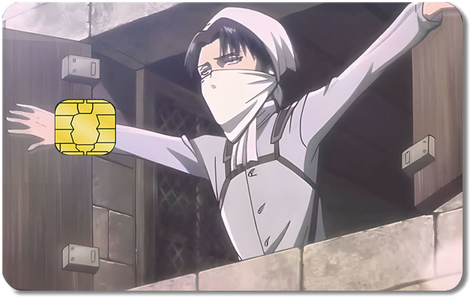 Attack on Titan Credit Card Sticker #95