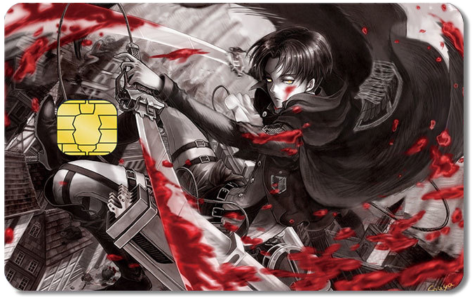 Attack on Titan Credit Card Sticker #126