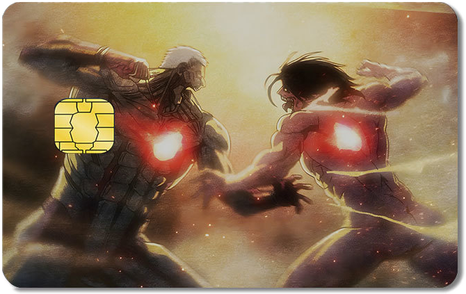 Attack on Titan Credit Card Sticker #129