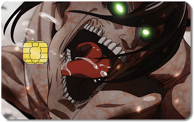 Attack on Titan Credit Card Sticker #130