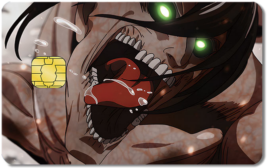 Attack on Titan Credit Card Sticker #130