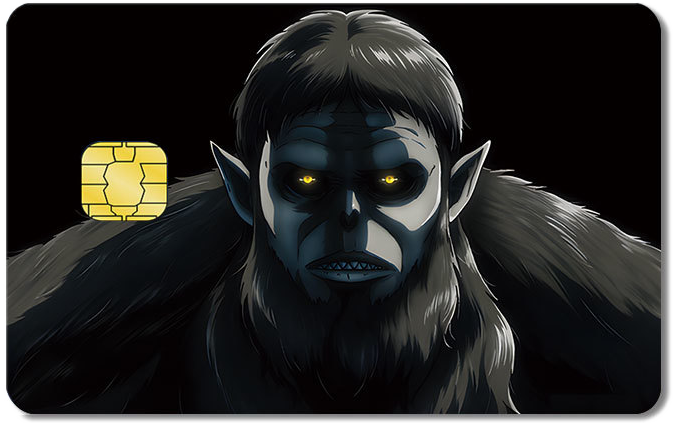 Attack on Titan Credit Card Sticker #131